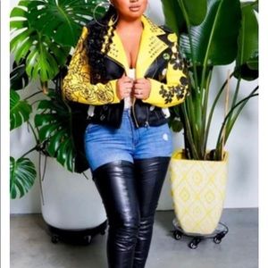 Brand new, studded statement jacket